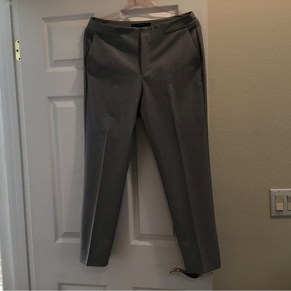ZARA Basic Collection light grey with white pin dots. USA size 8. - Picture 1 of 3